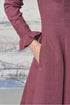 Image 7 of linen dress with long ripple sleeves ideal for any season Justina from Baltic Linen